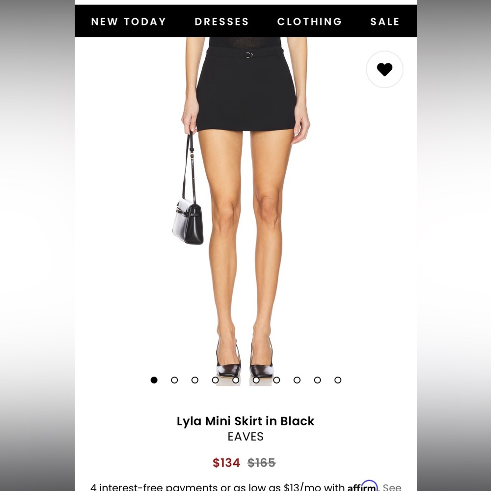 EAVES Lyla mini skirt (black)